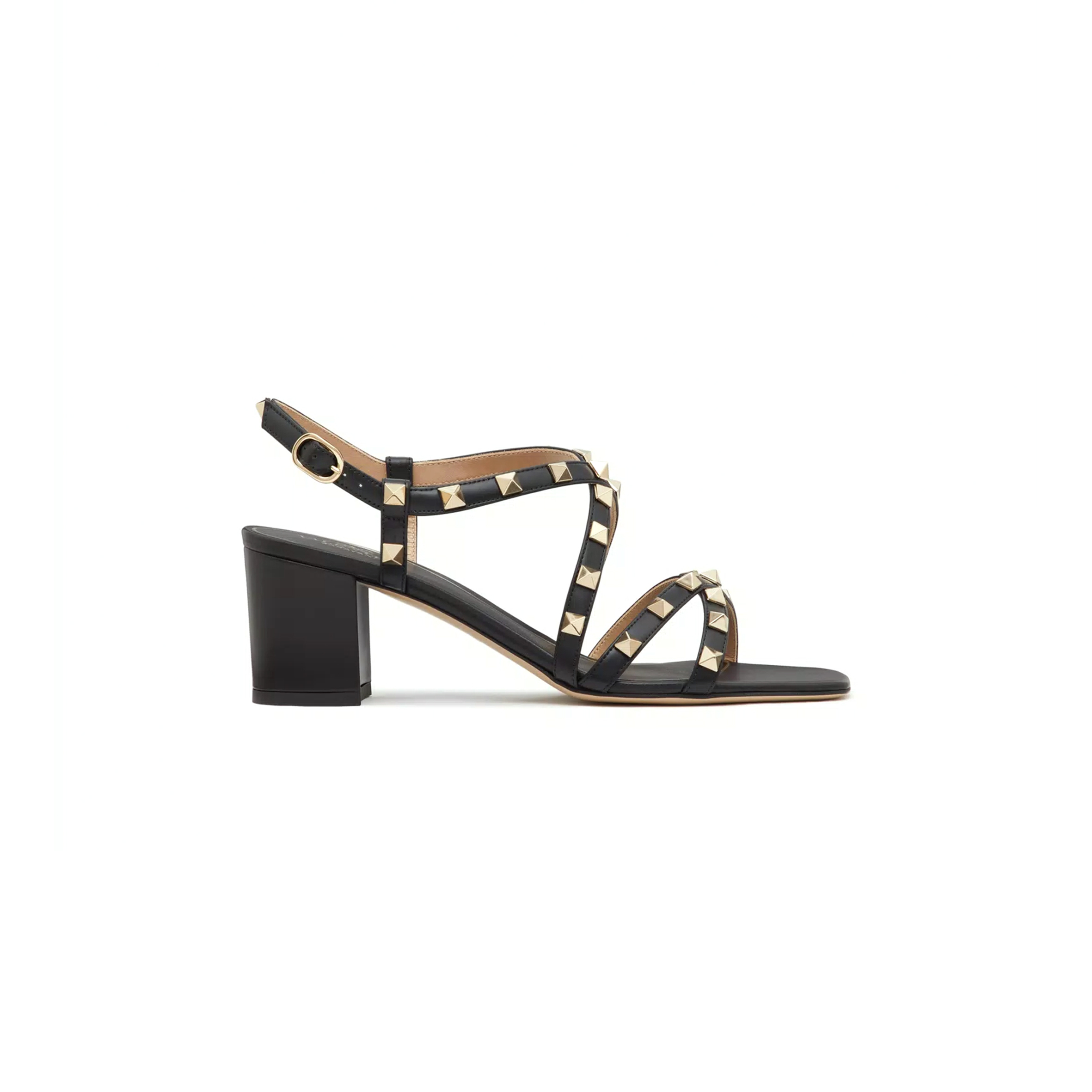 VALENTINO ROCKSTUD CALFSKIN SANDAL WITH STRAPS 60MM 5W2S0HR7VOD_0NO VALENTINO ROCKSTUD CALFSKIN SANDAL WITH STRAPS 60MM 5W2S0HR7VOD_0NO